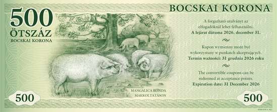500 bocskai korona bankjegy