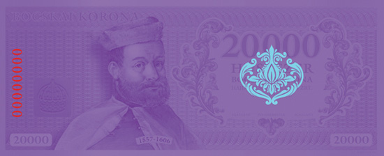 bocskai korona bankjegy biztonsági elemek